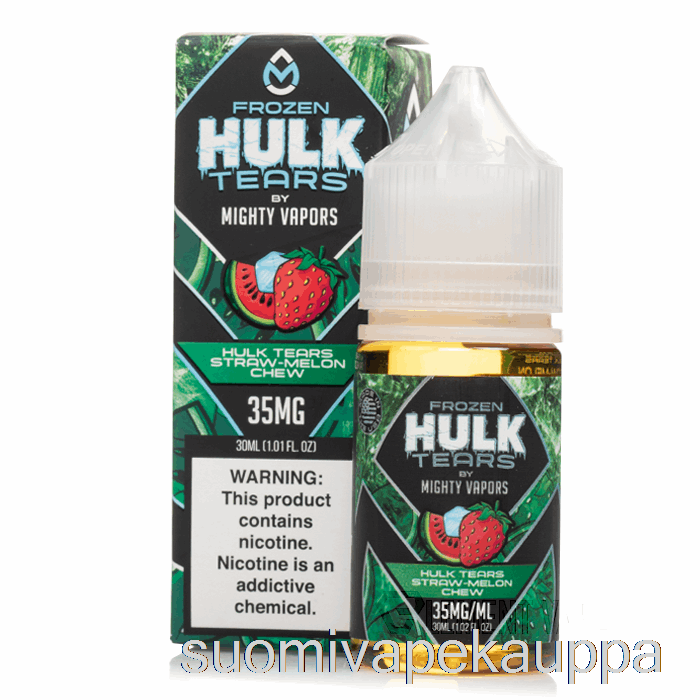 Vape Nesteet Jäädytetty Hulk Kyyneleet Olki Meloni Pureskelu - Hulk Kyyneleet Suolat - 30 Ml 35 Mg
